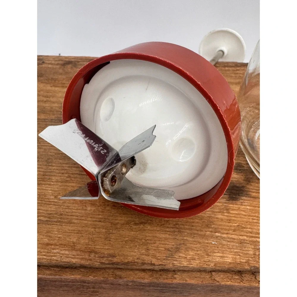 VTG Gemco Glass Nut Vegetable Chopper Top Terracotta Stainless Steel‎ Blades